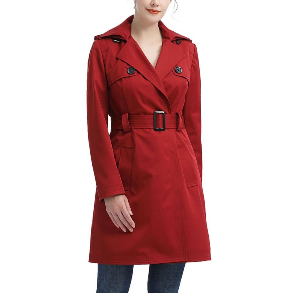kimi + kai Women's Angie Water Resistant Hooded Trench Coat